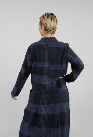 Arborea S Tsant Check Jacket in Notte