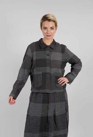 Arborea S Tsant Check Jacket in Antracite