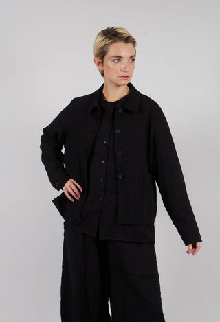 Arborea SU Plain Jacket in Nero