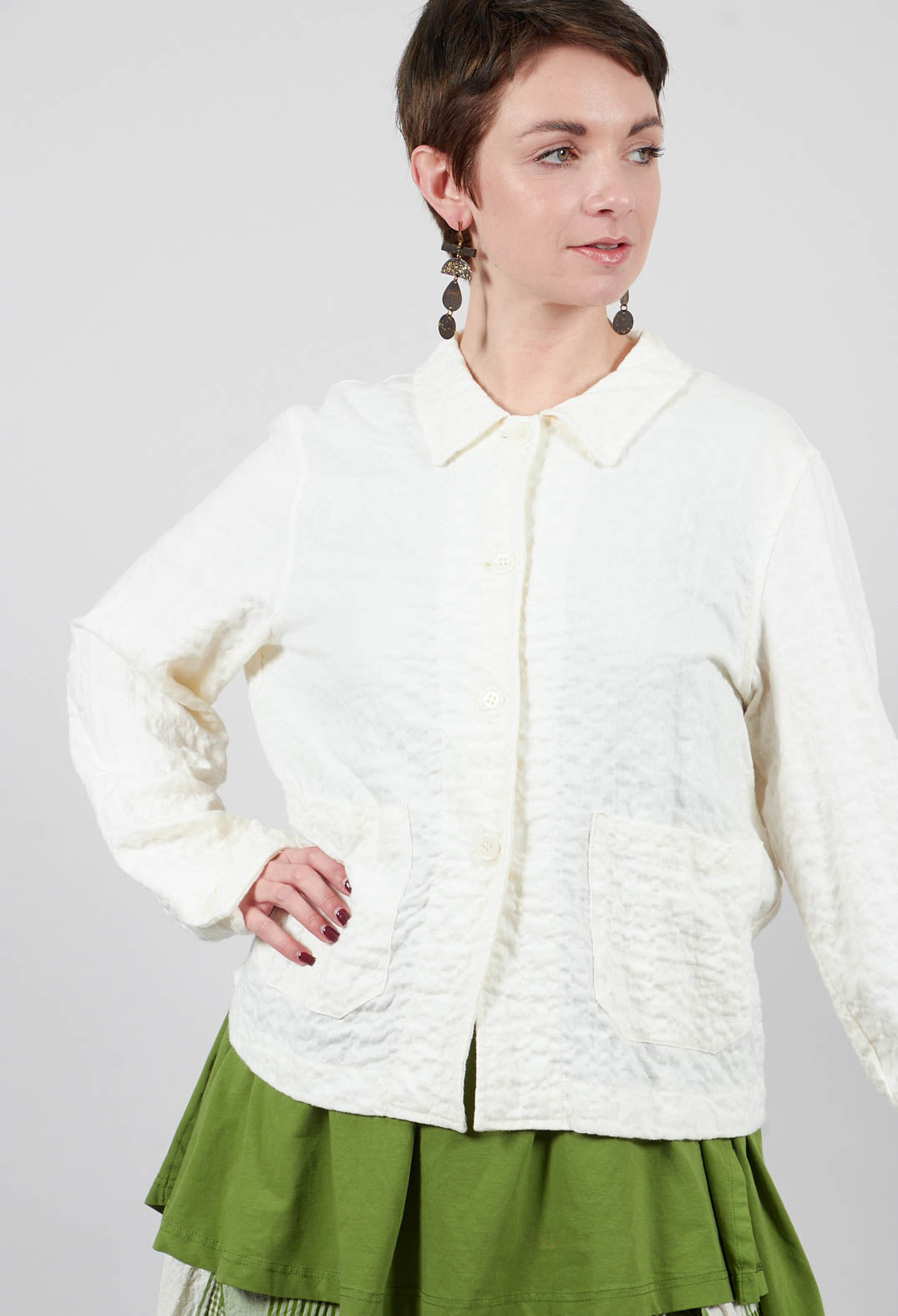 Arborea SU Plain Jacket in Luna