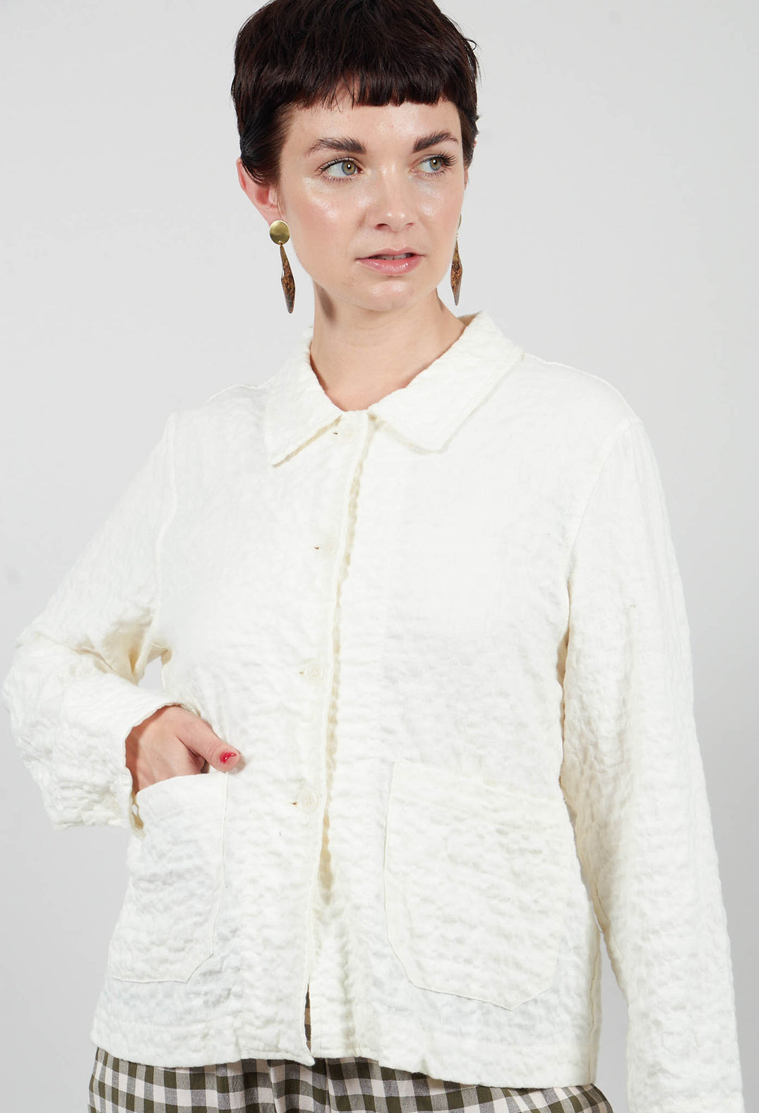 Arborea SU Plain Jacket in Luna
