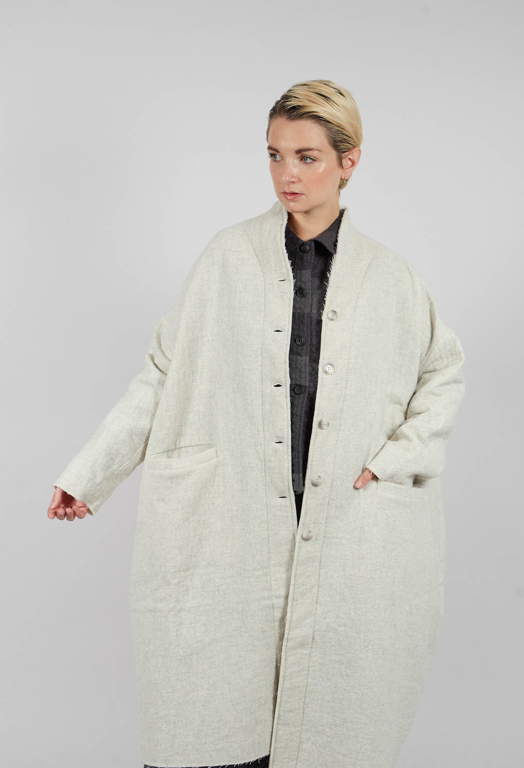Azimut Coat in Naturale