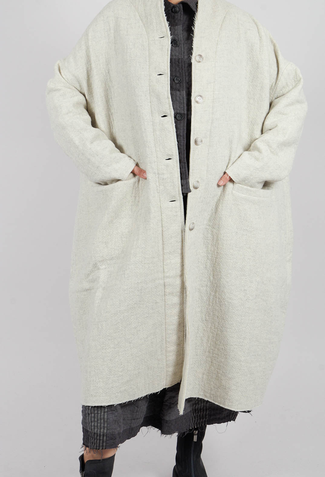 Azimut Coat in Naturale