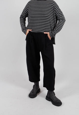 Bianco C Trousers in Nero