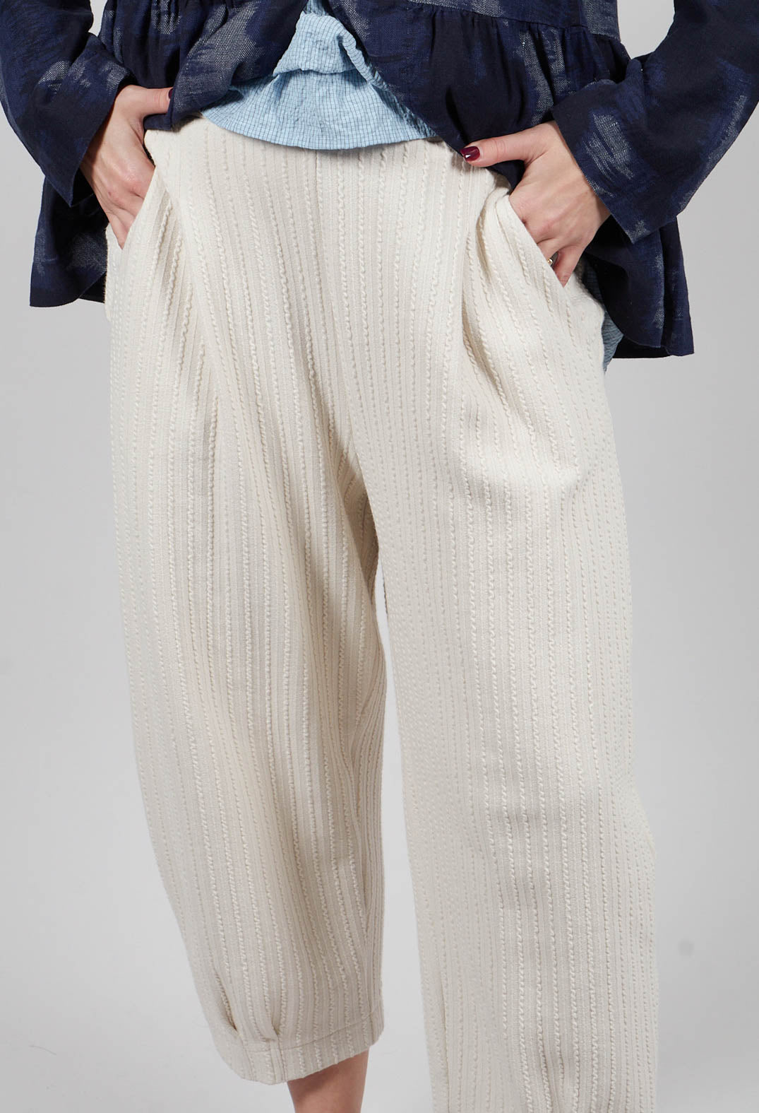 Bianco C Trousers in Luna