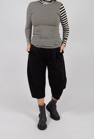 Bianco F Trousers in Nero