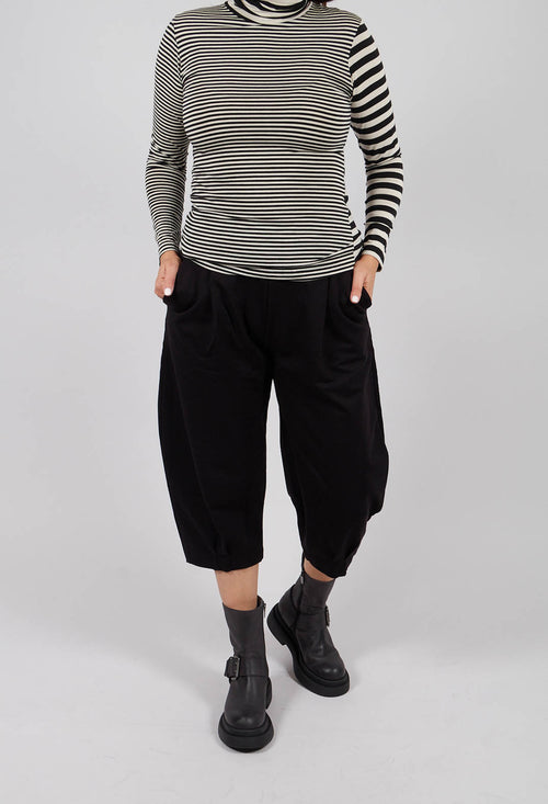 Bianco F Trousers in Nero