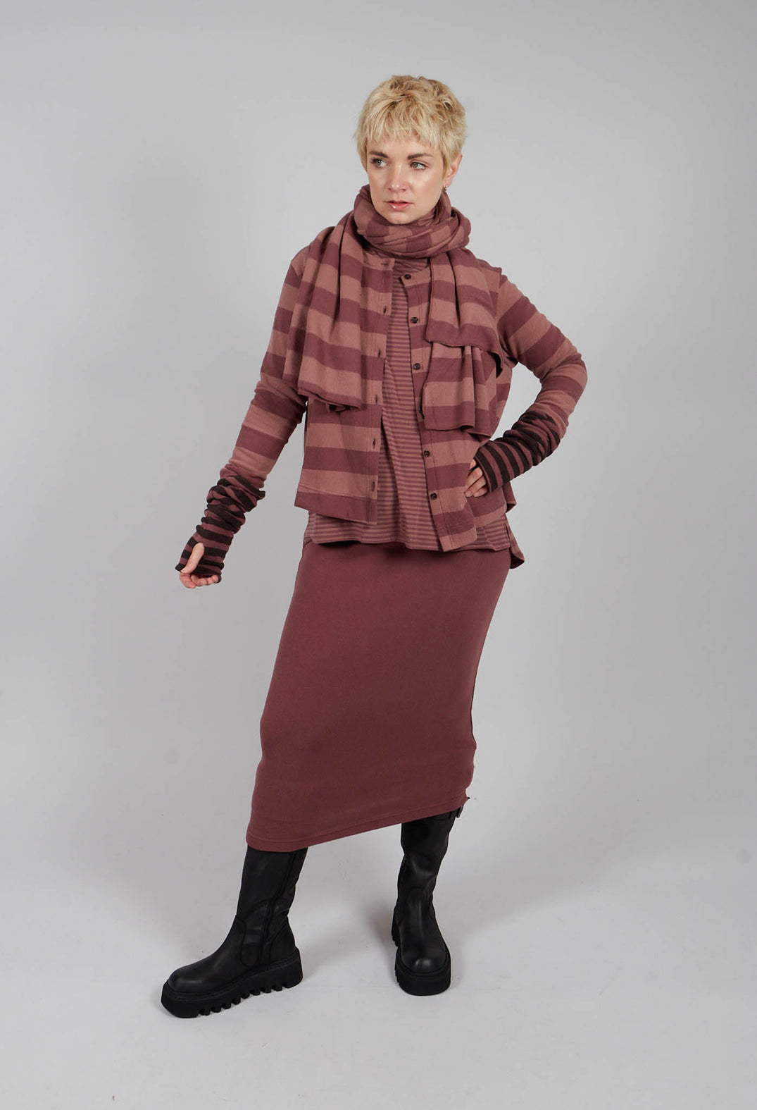 Crema Cardigan in Riga Cipolla