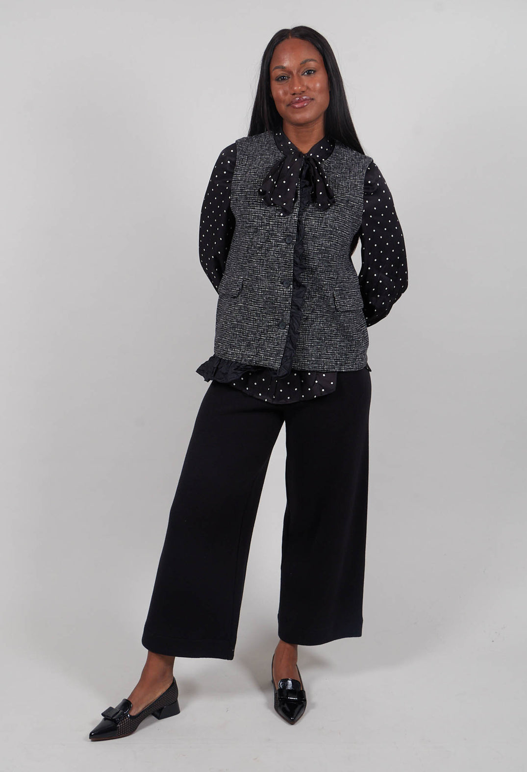 Edda JF Gilet in Nero