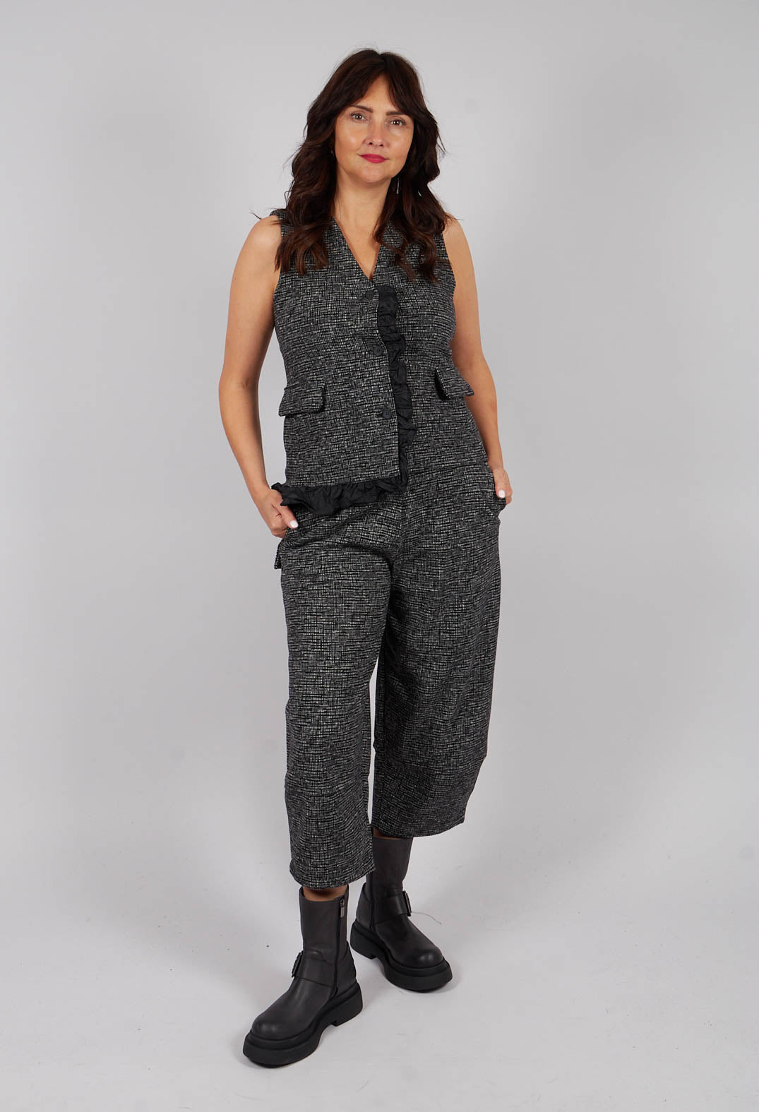 Gevda JF Waistcoat in Nero