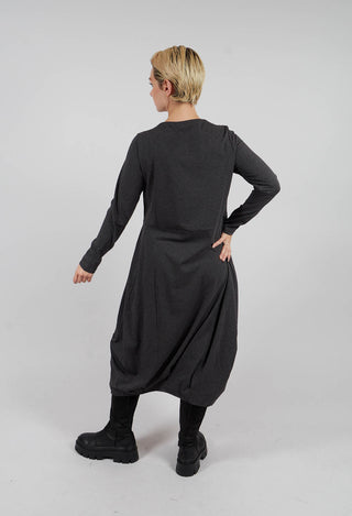 Mia S Tsant Check Dress  in Antracite
