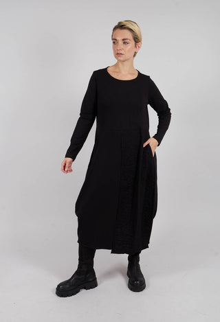 Mia SU Planin Dress  in Nero