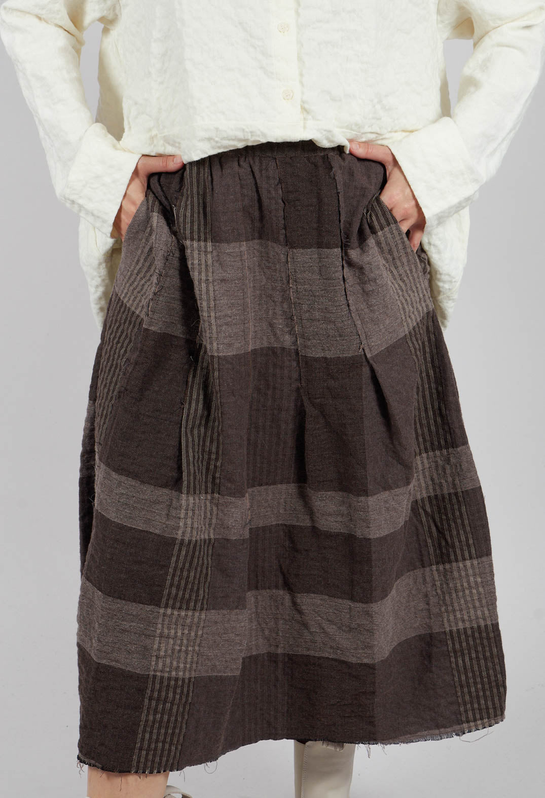 Nuna S Tsant Check Skirt in Rinde