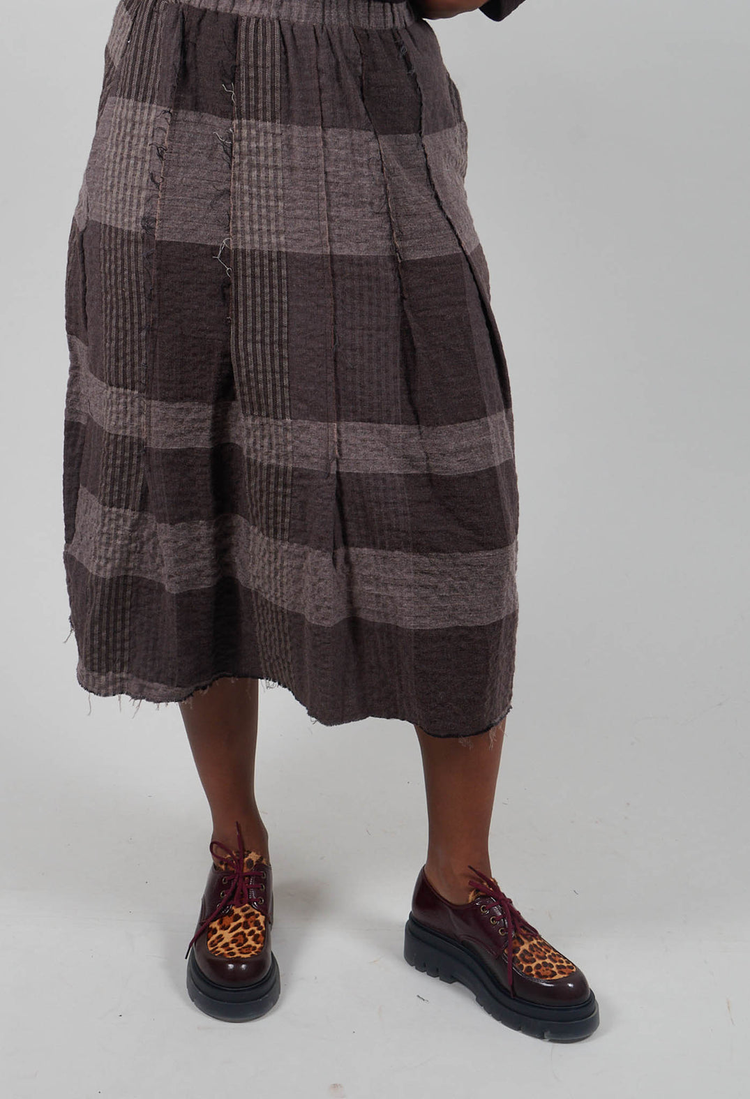 Nuna S Tsant Check Skirt in Rinde