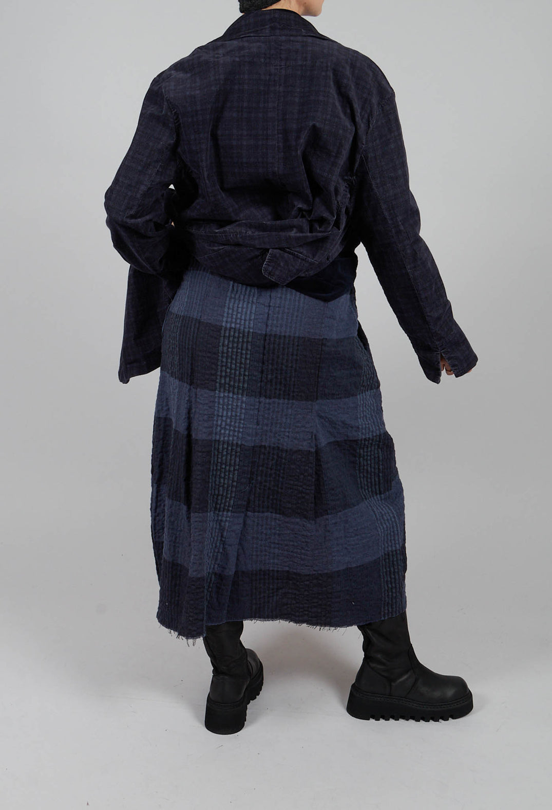 Nuna S Tsant Check Skirt in Notte