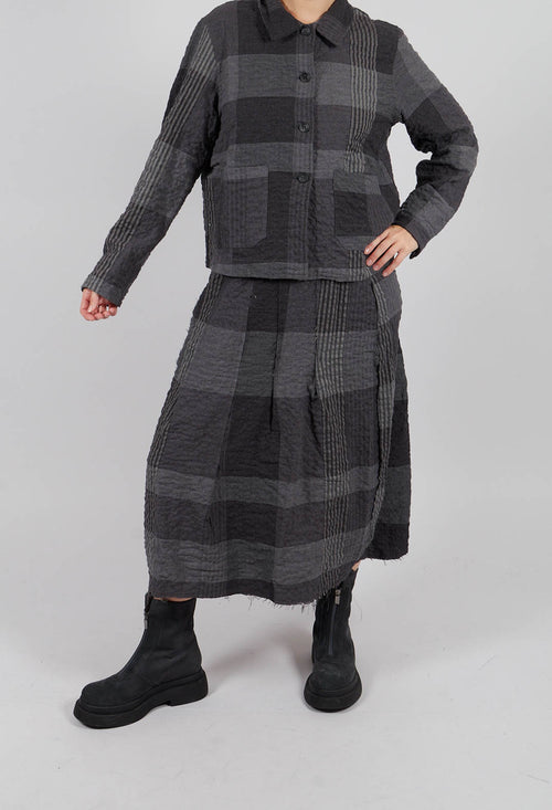 Nuna S Tsant Check Skirt in Antracite
