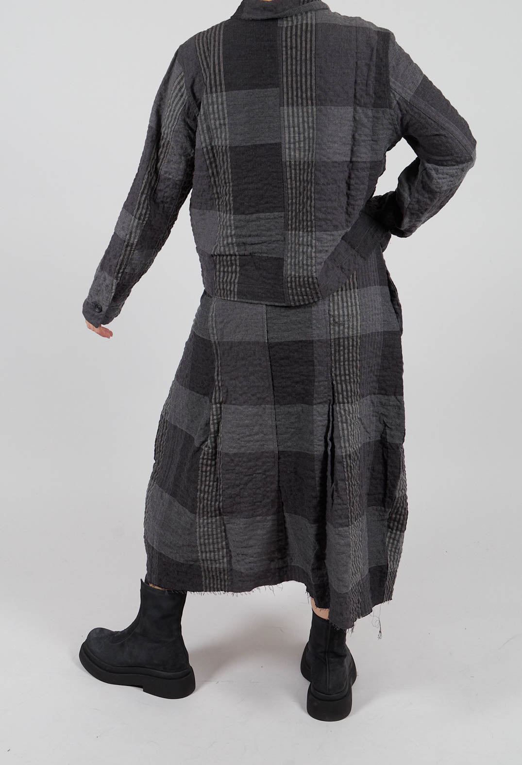 Nuna S Tsant Check Skirt in Antracite