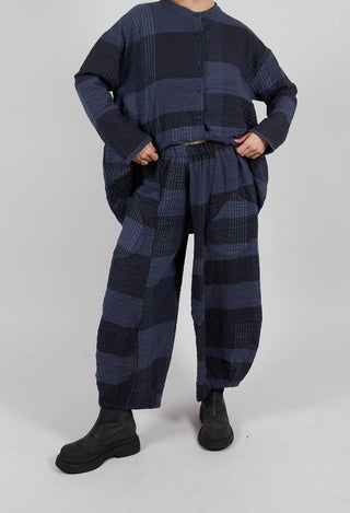 Pace S Tsant Check Trousers in Notte