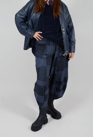 Pace S Tsant Check Trousers in Notte