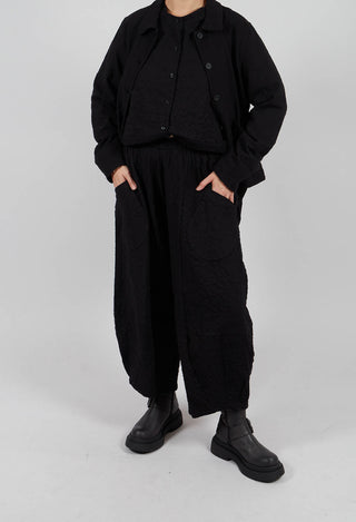 Pace SU Plain Trousers in Nero