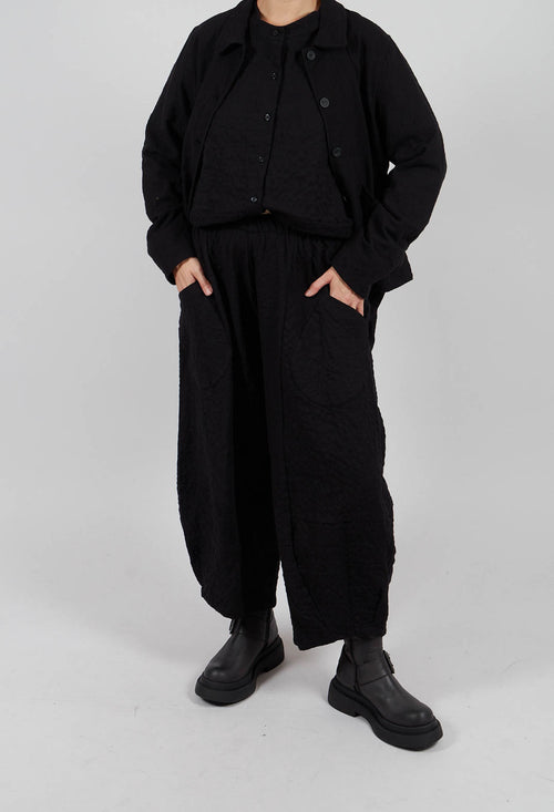 Pace SU Plain Trousers in Nero