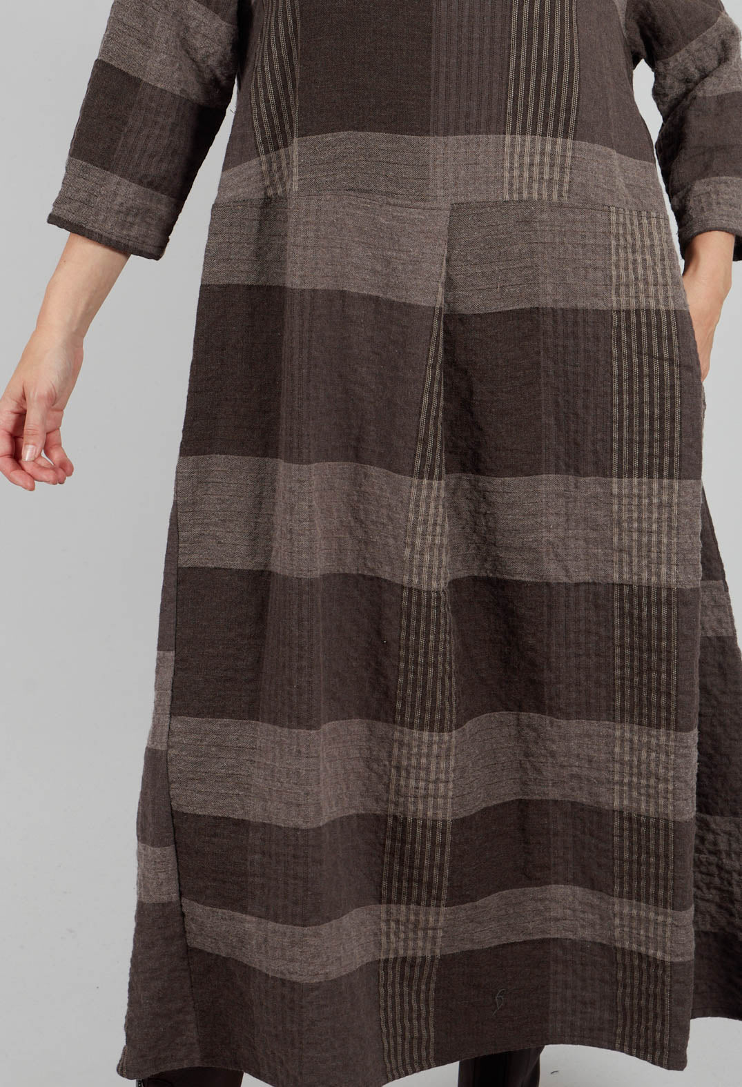 Reishi S Tsant Check Dress in Rinde