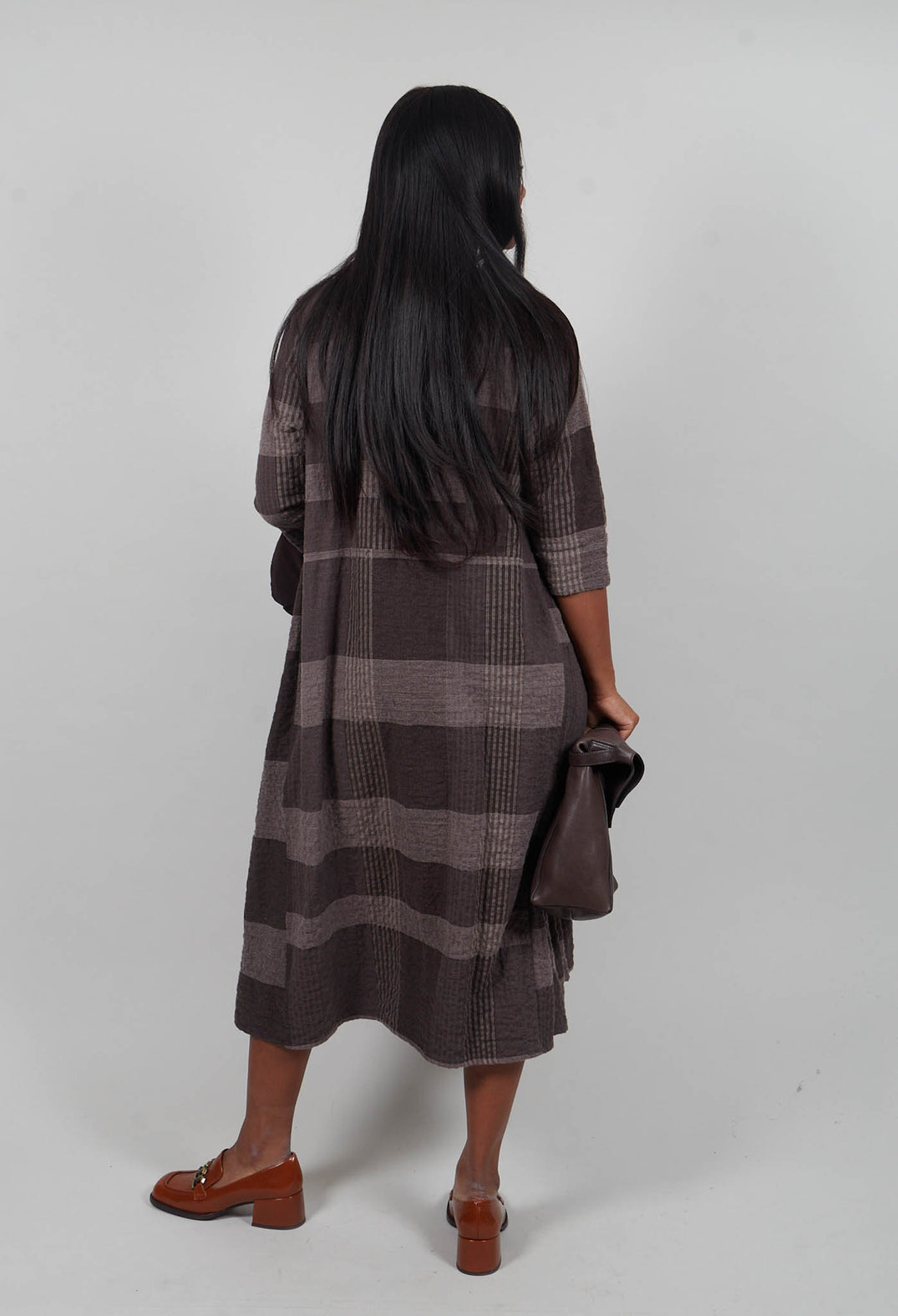 Reishi S Tsant Check Dress in Rinde