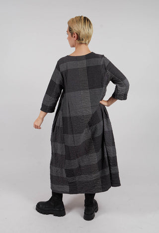 Reishi S Tsant Check Dress in Antracite