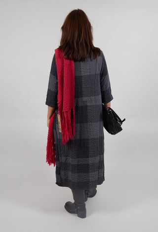 Reishi S Tsant Check Dress in Antracite