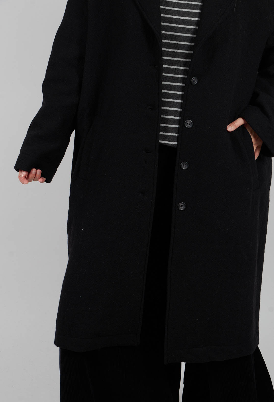 Romi Coat in Nero