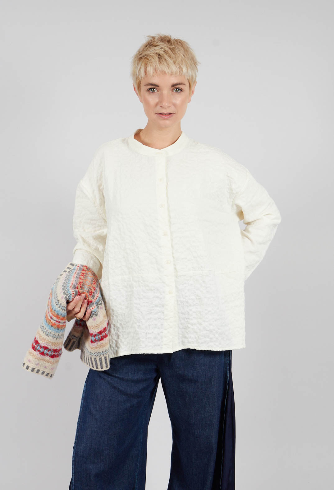 Seline SU Plain Shirt in Luna