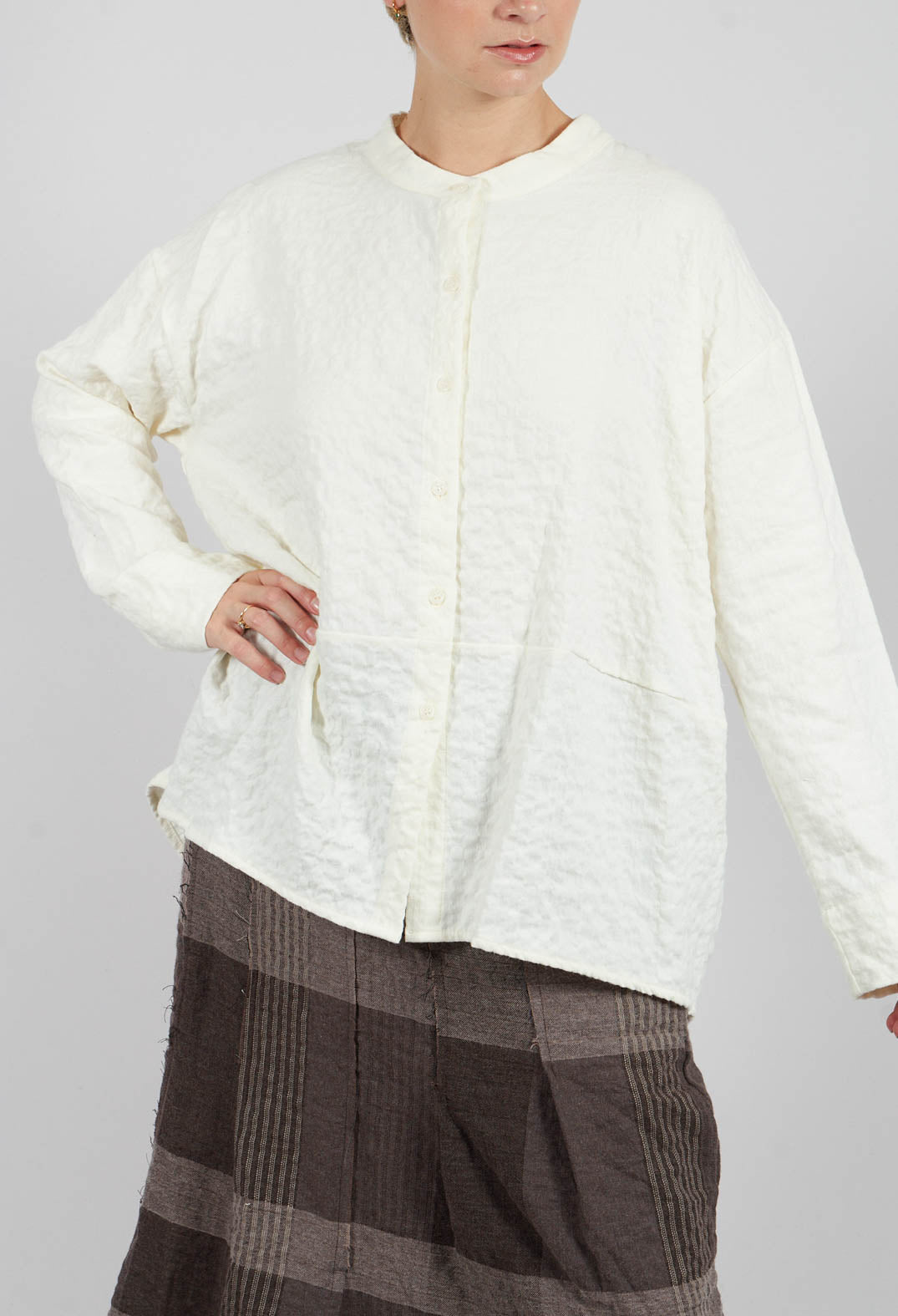 Seline SU Plain Shirt in Luna