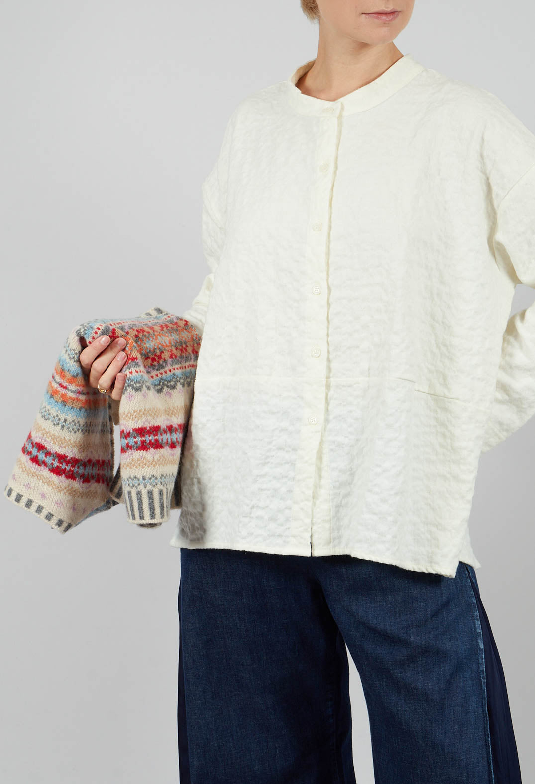 Seline SU Plain Shirt in Luna