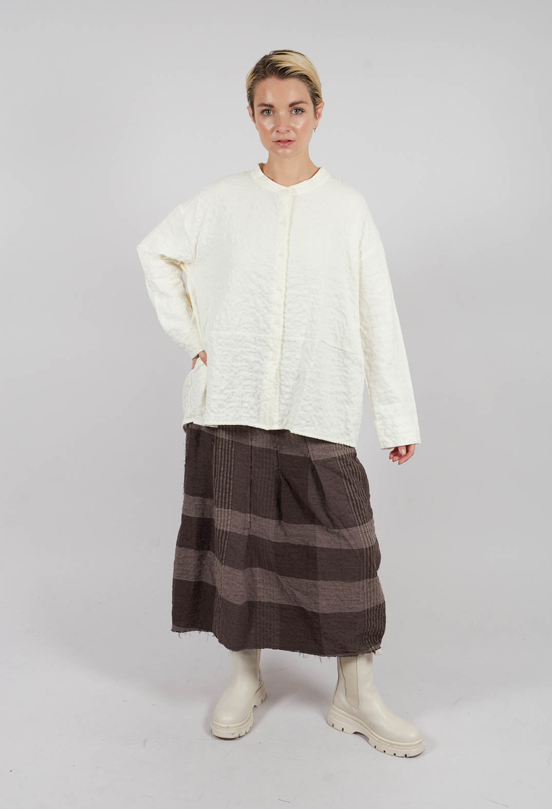 Seline SU Plain Shirt in Luna