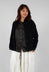 Short Collar Shirt V in Black