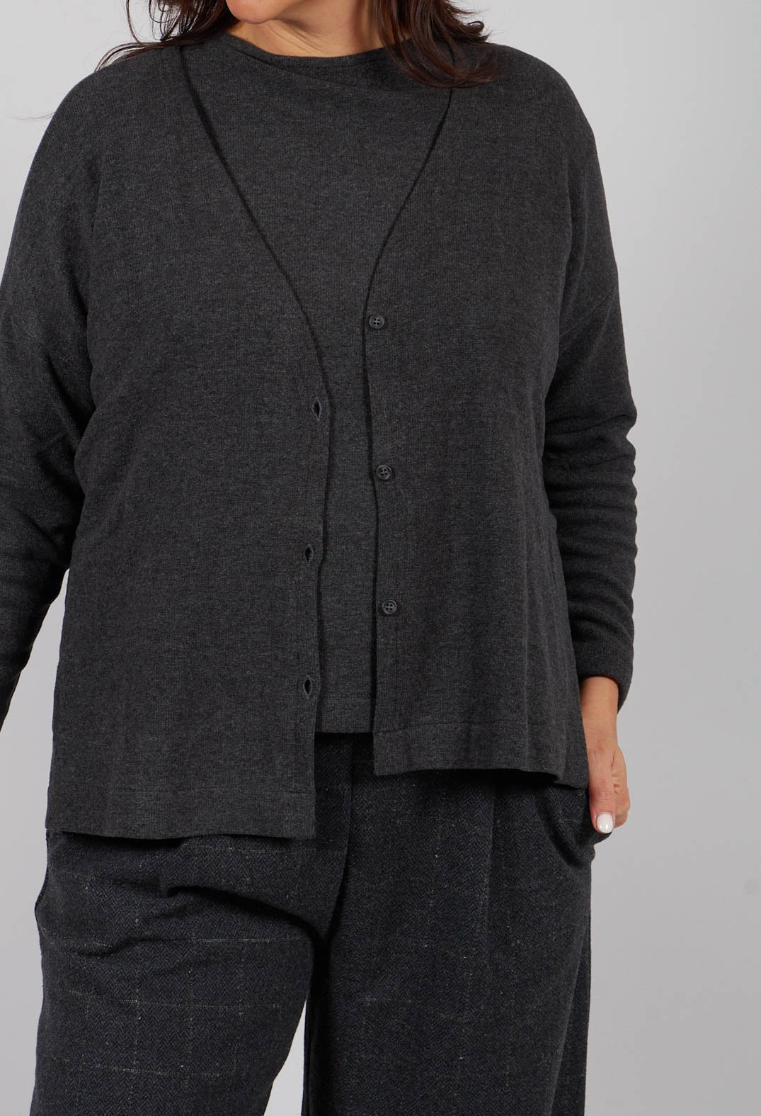 Cosmico Cardigan in Antracite