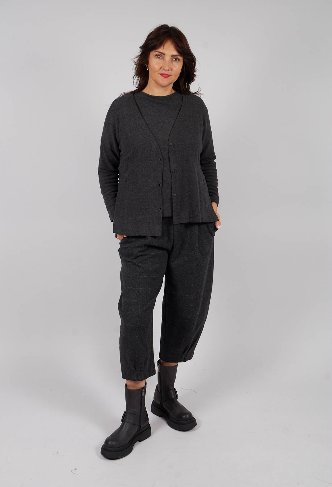 Cosmico Cardigan in Antracite