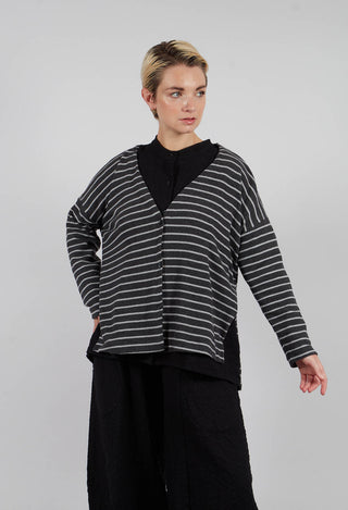 Cosmico Cardigan in Riga Antracite
