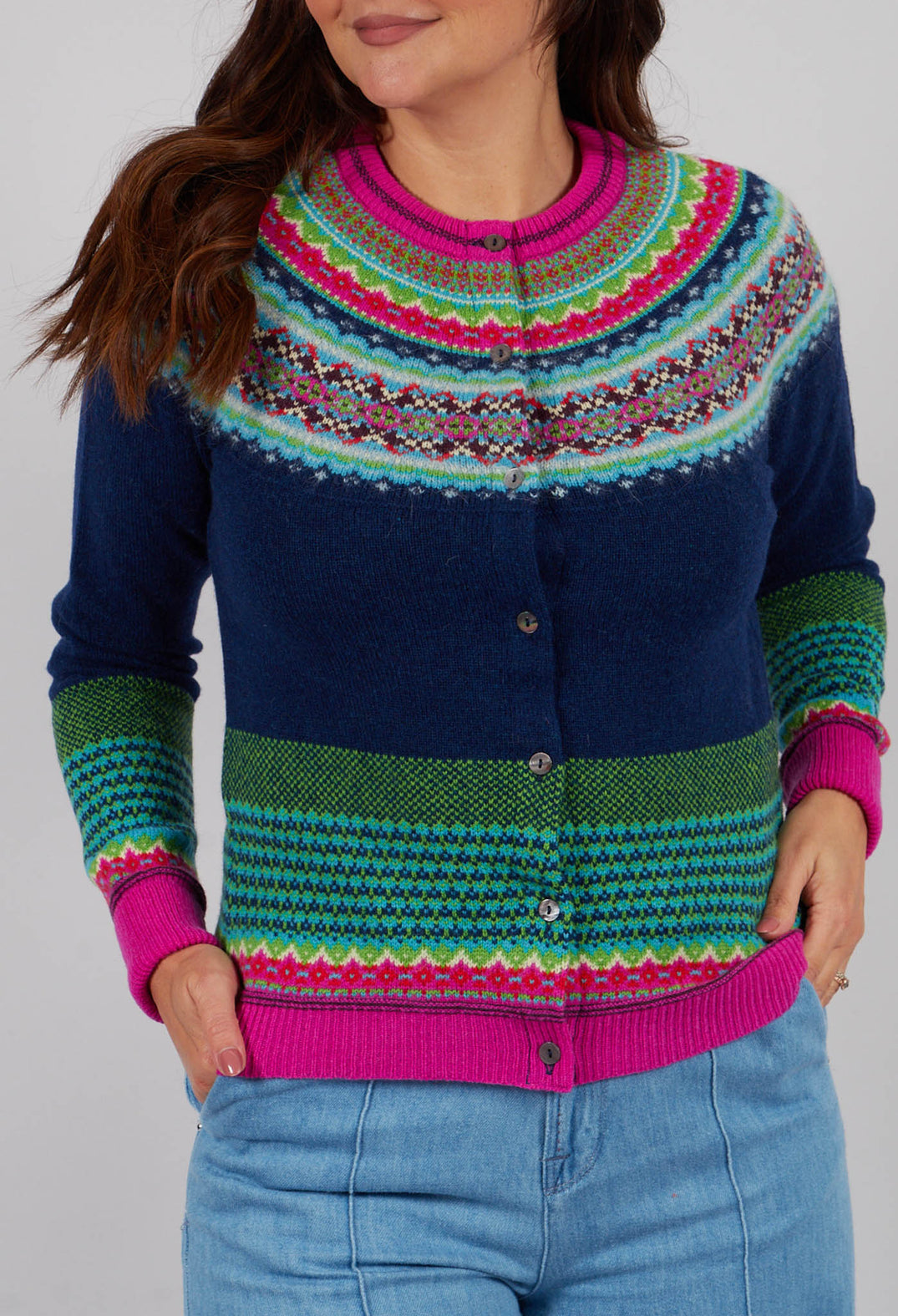 Alpine Cardigan in Tango