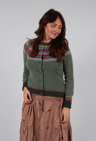 Alpine Short Cardigan in Braemar