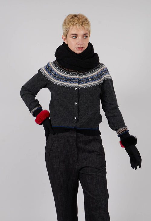 Alpine Short Cardigan in Pagasus