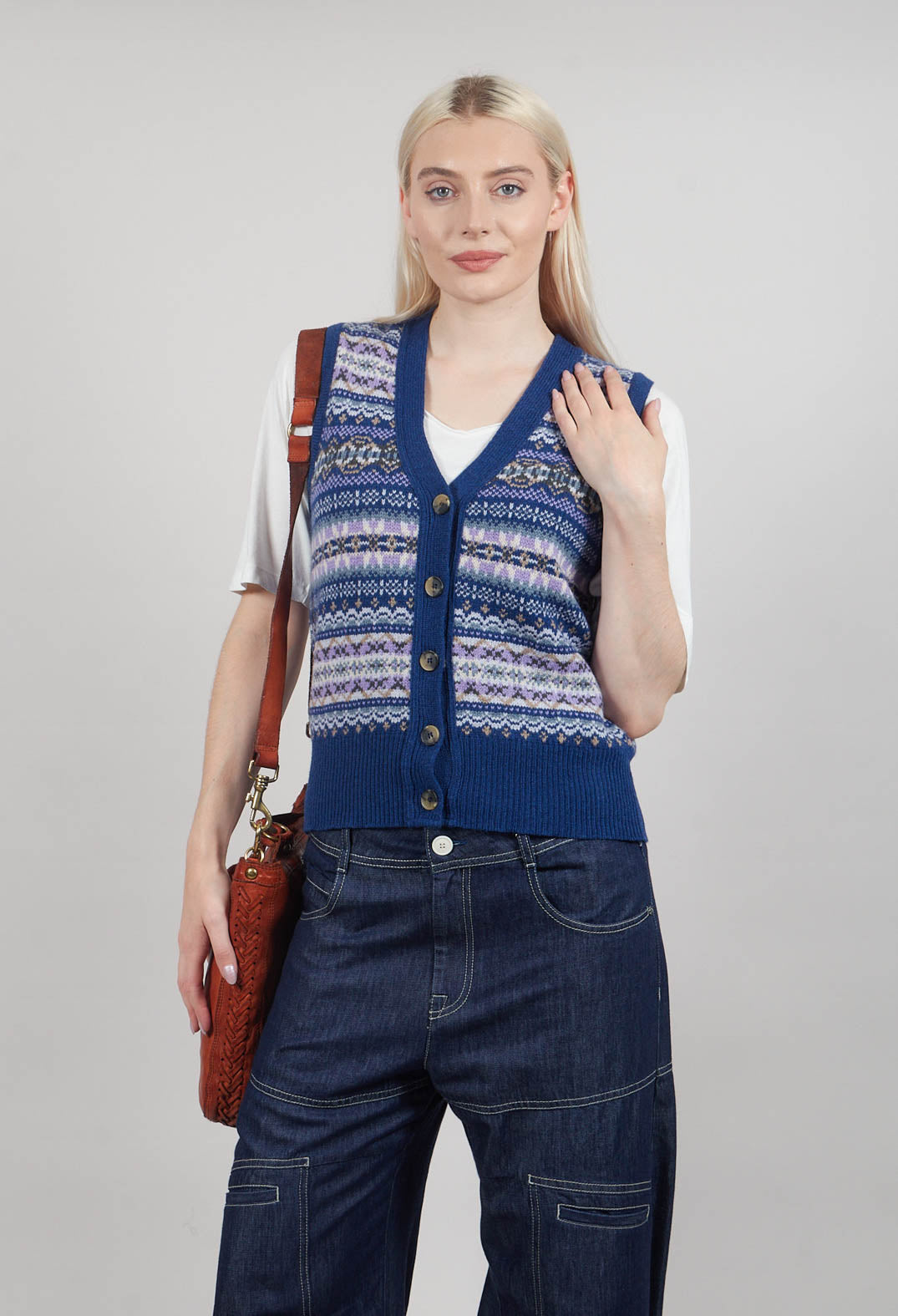 Kinross Waistcoat in Sapphire