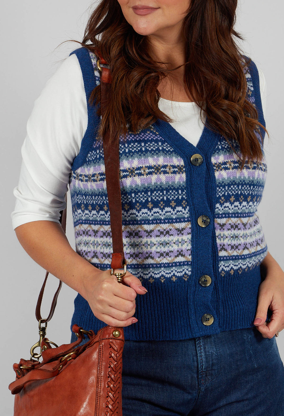Kinross Waistcoat in Sapphire
