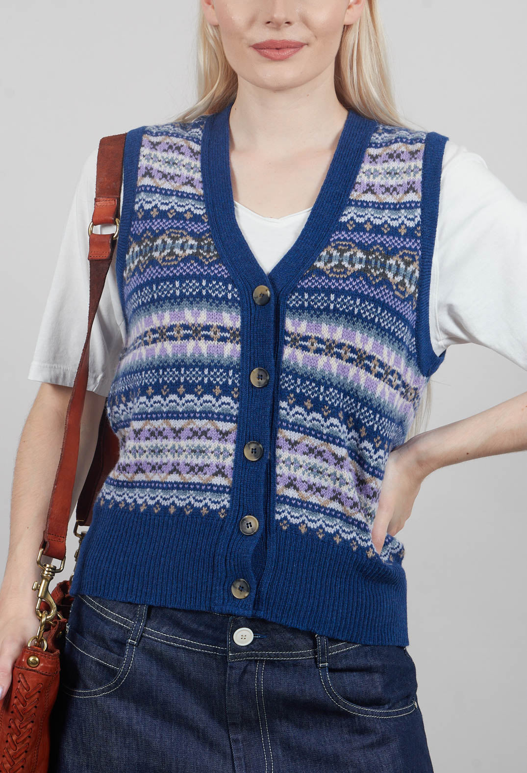 Kinross Waistcoat in Sapphire