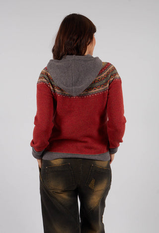 Alpine Hoody Sweater in Copperleaf