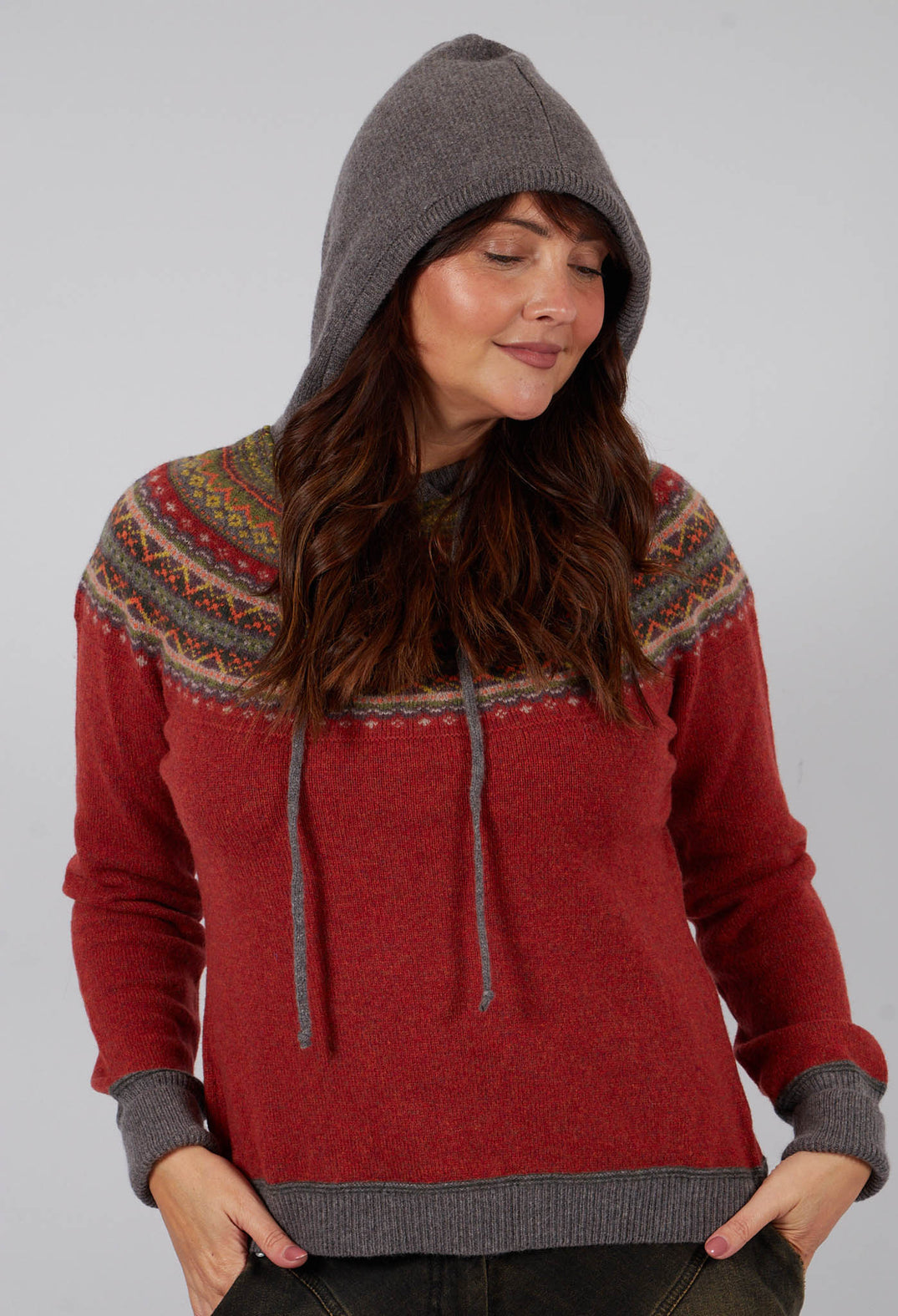 Alpine Hoody Sweater in Copperleaf