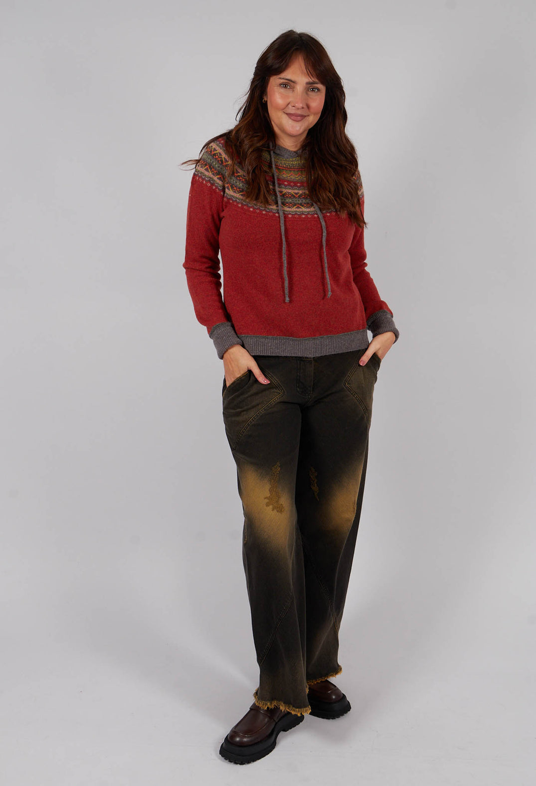 Alpine Hoody Sweater in Copperleaf