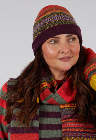 Alloa Beanie Hat in Copperland