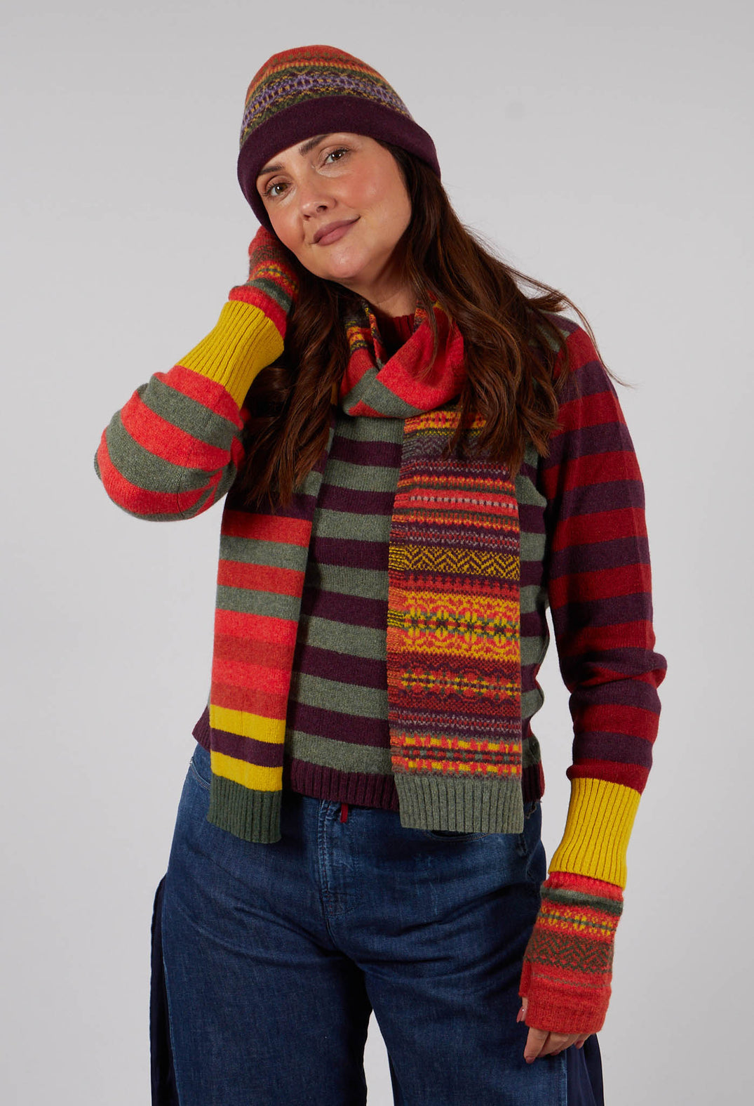 Alloa Beanie Hat in Copperland