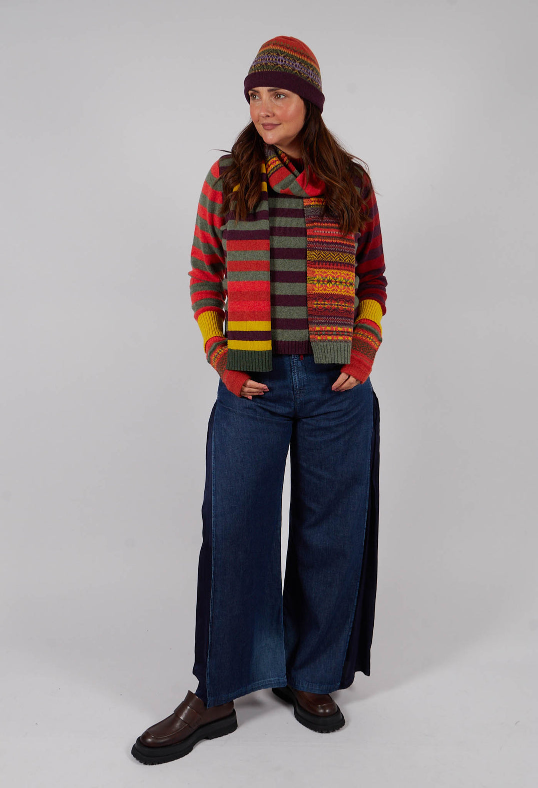 Alloa Beanie Hat in Copperland